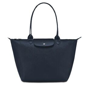 Longchamp La Pilage City Coated Canvas - Large in Navy